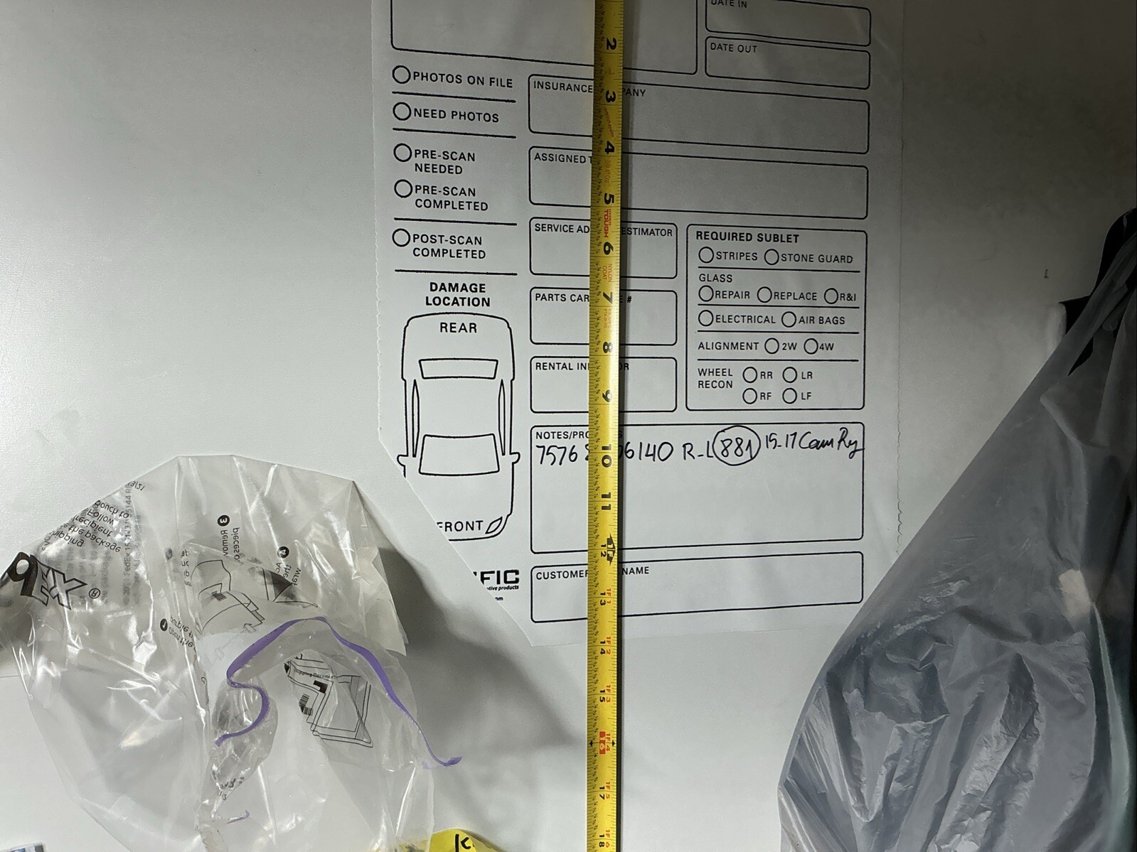 1 Roll Removable Self-adhesive Process Information grids 14”x11.5” #1500038