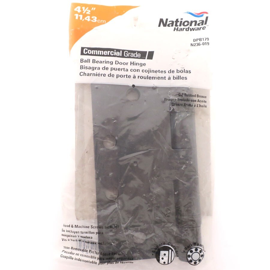 National Hardware, DPB179, N236-019, 4-1/2" Ball Bearing Door Hinge, Bronze