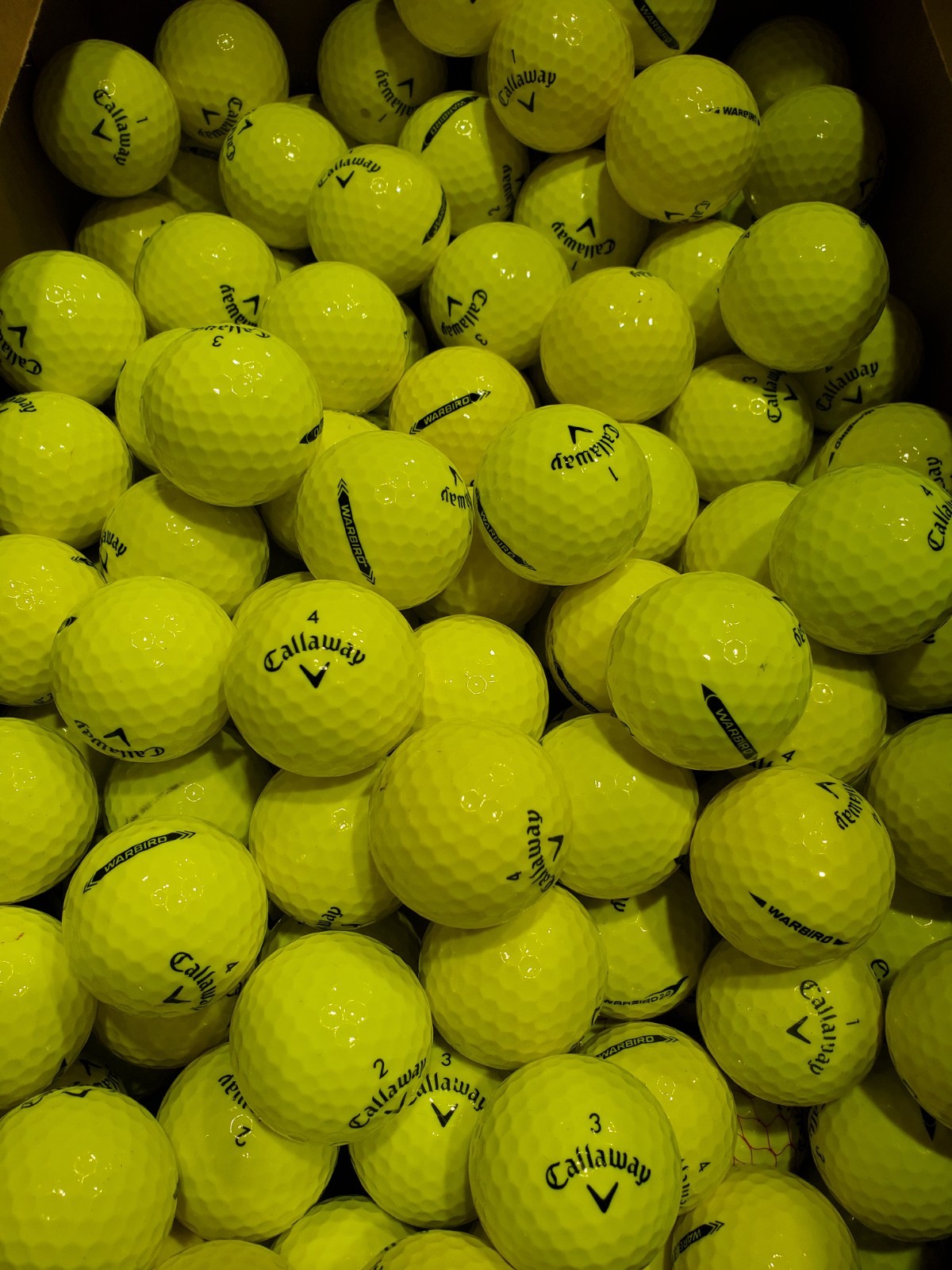 Callaway Warbird Yellow 36 Pack Used Golf Balls AAAAA 5A Mint Recycled Balls