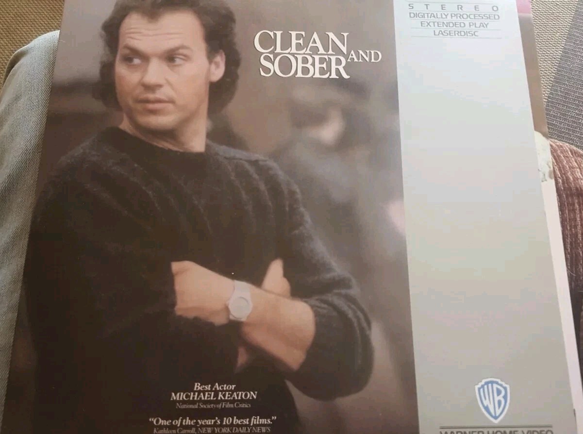 Clean And Sober  1988 Laserdisc  Michael Keaton Like New Condition
