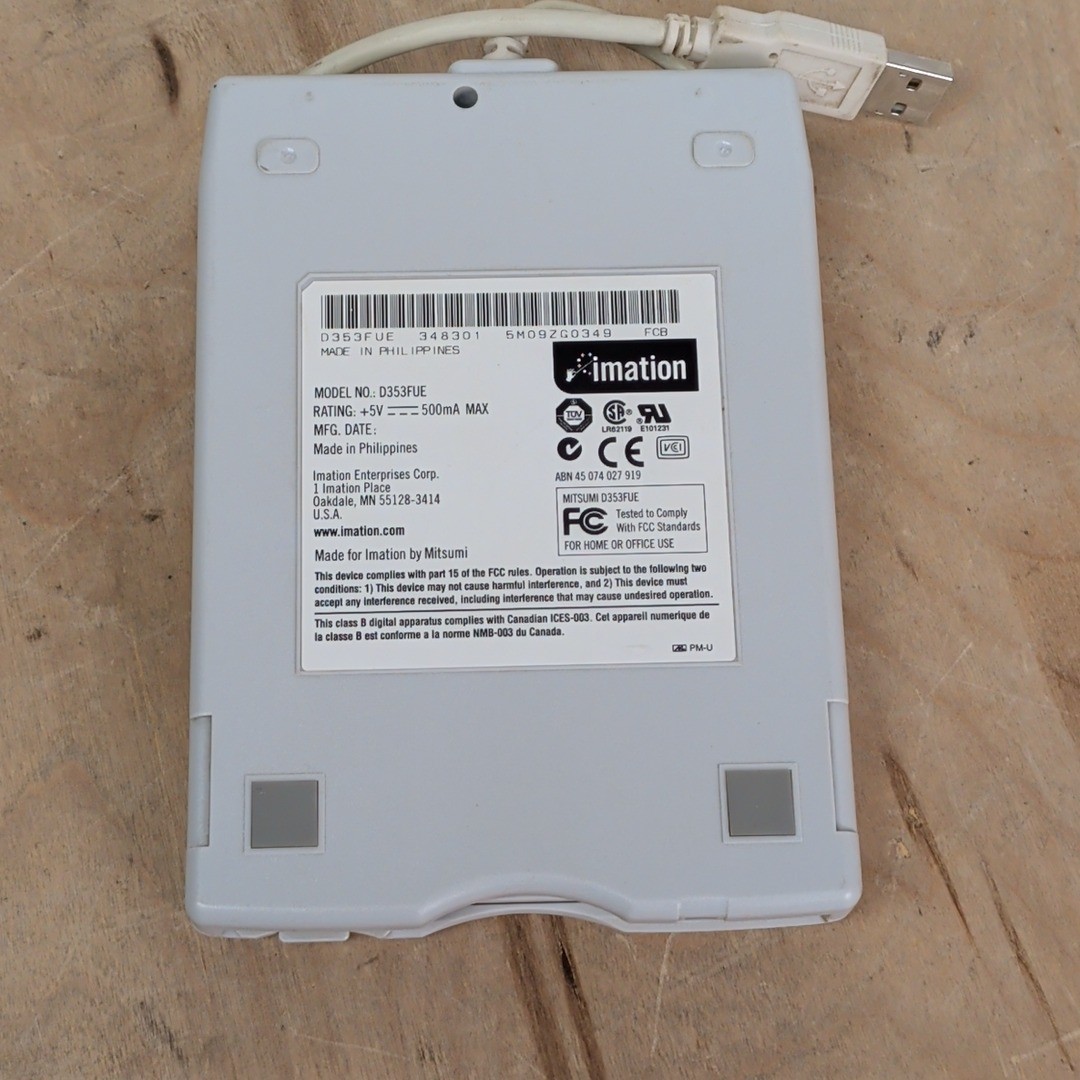 Imation D353FUE 3.5" Floppy Disk Drive USB External TESTED & WORKING!