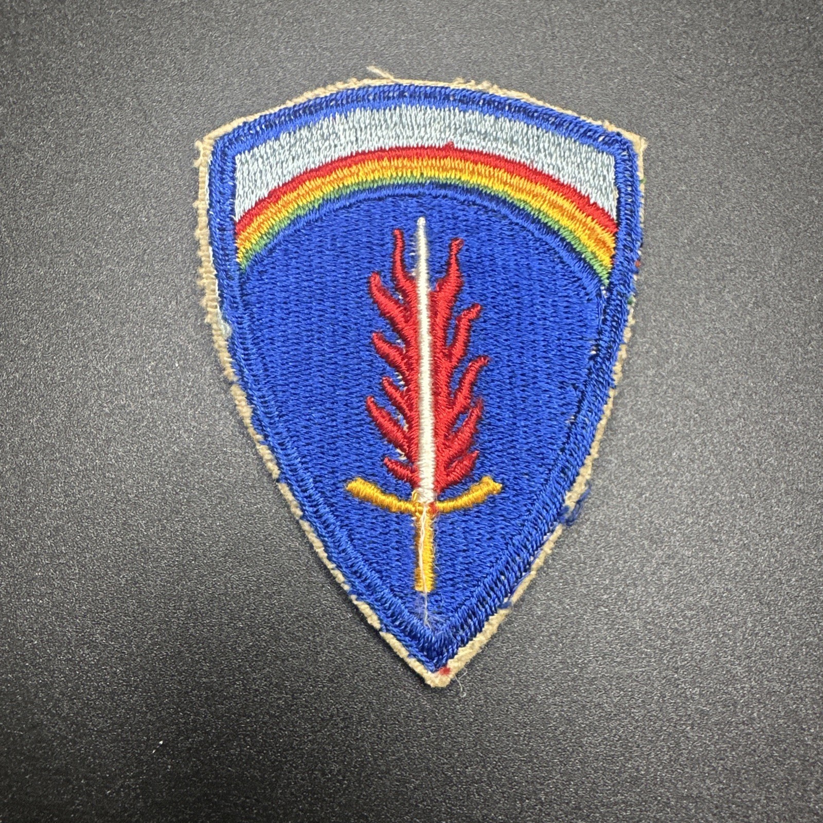 Occupation era US Army Europe USAREUR Embroidered Sleeve Patch