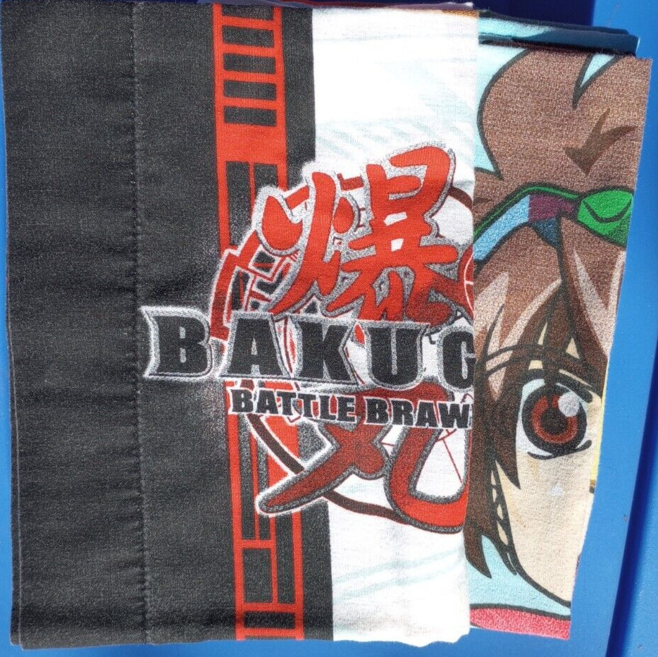 2 Pc BAKUGAN Battle Brawlers Double Sided Reversible Standard PILLOWCASES 2009