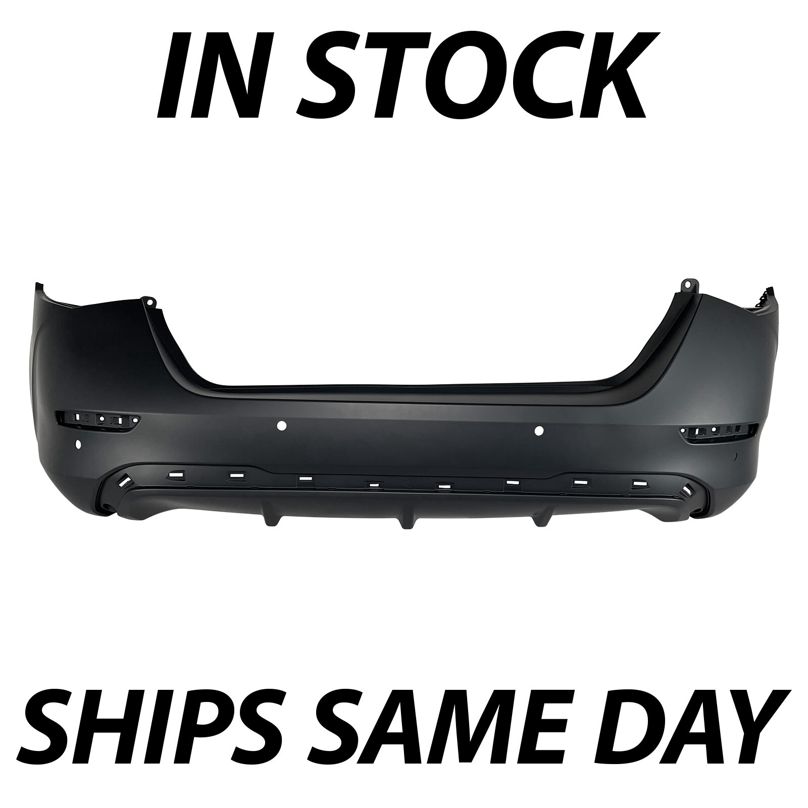 NEW Primered - Rear Bumper Cover Fascia for 2020-2025 Nissan Sentra S SV w/ Park