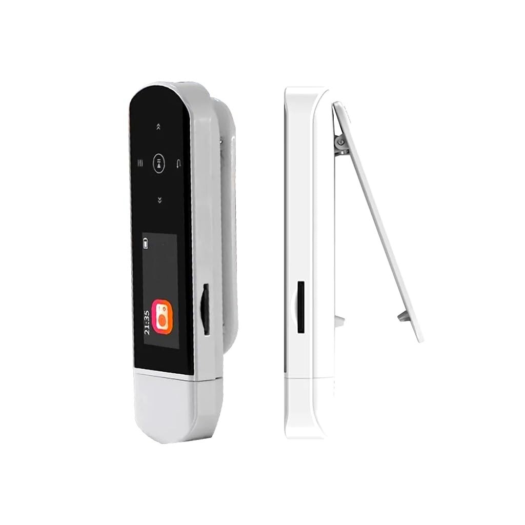 RUIZU Clip MP3 Player w/ Earphone Bluetooth 5.0 Portable Music Player White