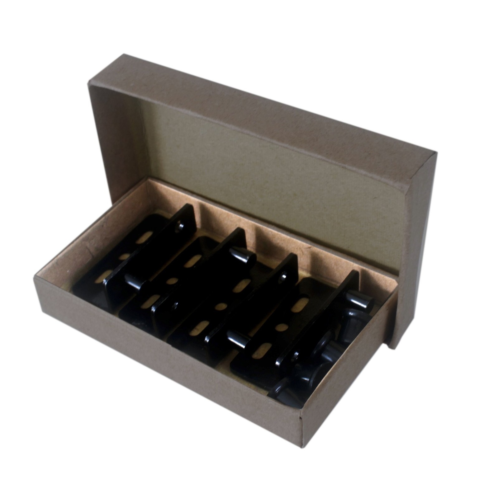 Black Pivot Hinges with Bushing Top and Bottom 2 Sets