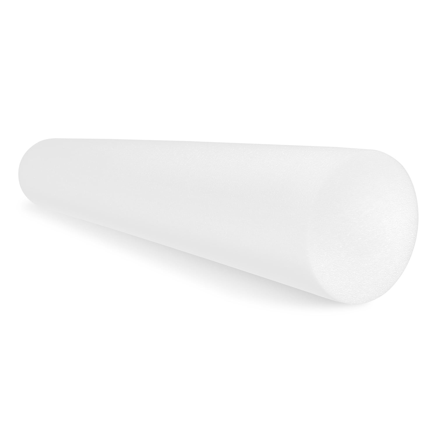 CanDo White PE Foam Rollers for Exercise, Finess, Muscle Restoration