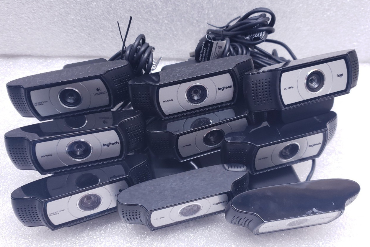 Lot of 9 Logitech C930e 1080p HD Video Webcam V-U0031 860-000593 #99