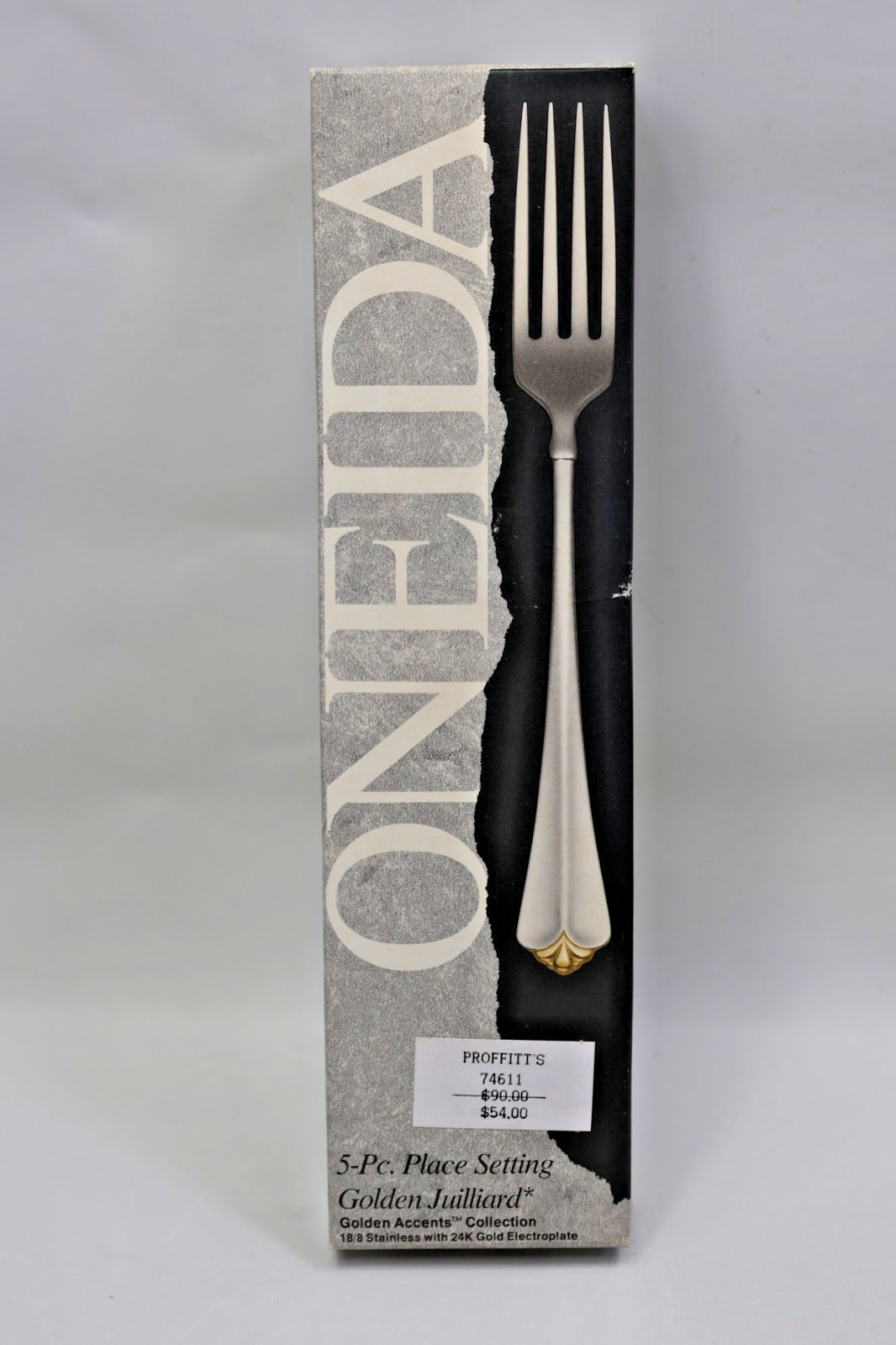 Oneida Golden Juilliard 5 Pc. - Golden Accent 18/8 Stainless w/24K - 2 231 005A