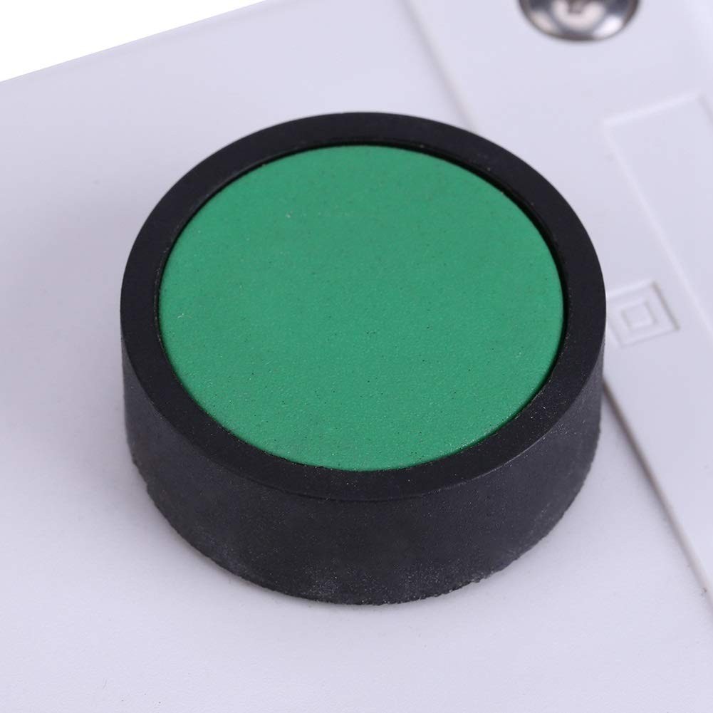 Push Button Switch Box - ABS Weatherproof White+Black+Green