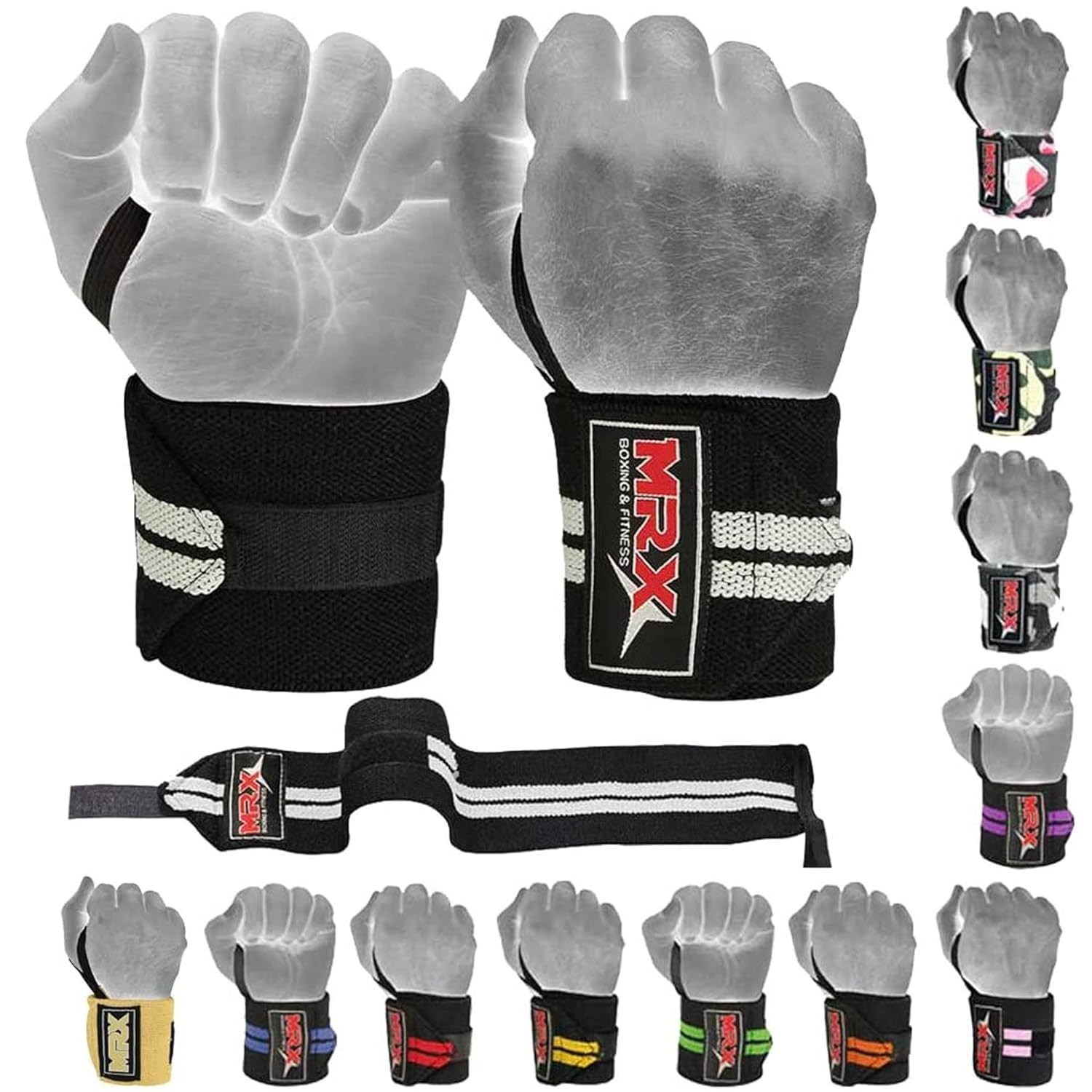 Unisex Weight Lifting Gym Training Wrist Wraps for Wrist Bodybuilding Workout