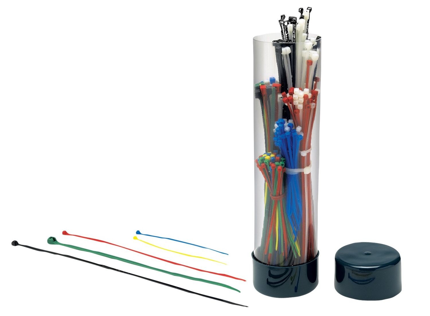 Performance Tool W2918 250 Piece Cable Tie Assortment