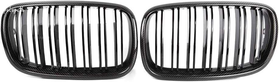 Fits BMW X5 E70 (2007-2013) X6 E71 Carbon Fiber Front Bumper Grille