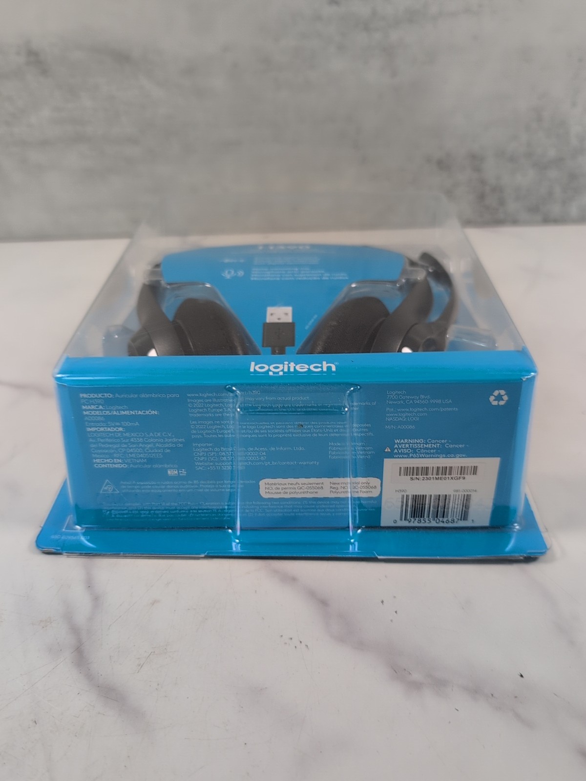 Logitech H390 USB Computer Headset with Noise Canceling Mic NEW