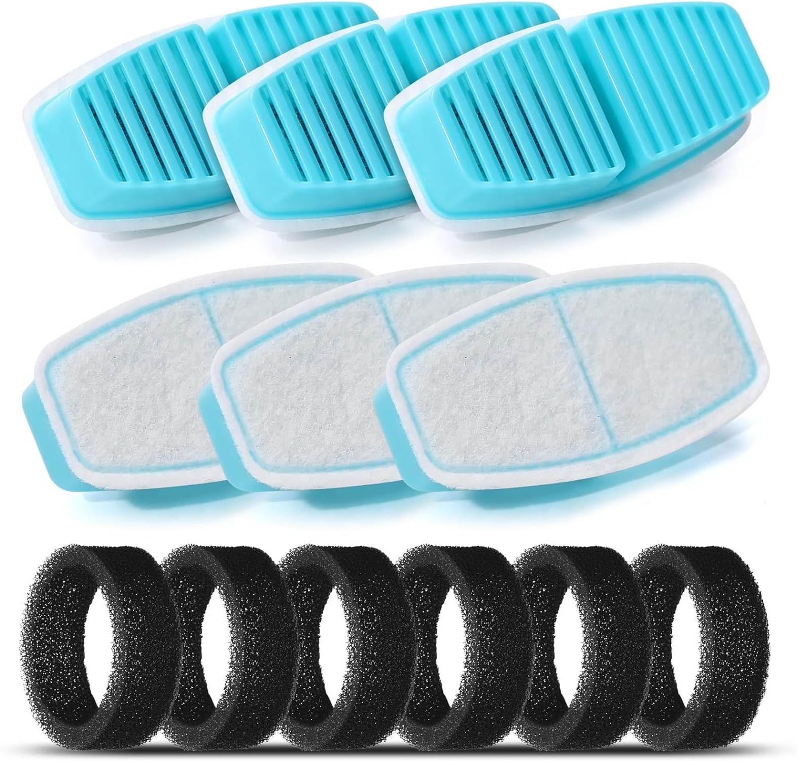 BEMOONY Cat Water Fountain Filters: Pet Water Fountain Replacement Filter - 1...