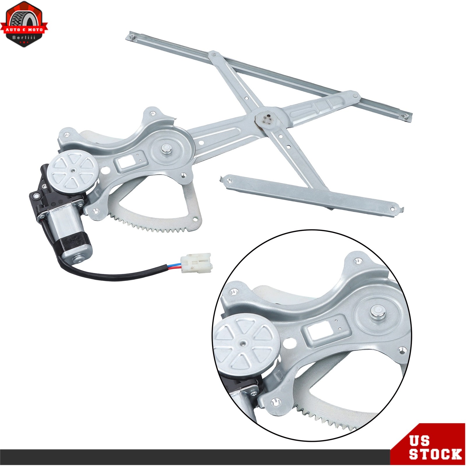 For Toyota Corolla 2003-2008 Power Window Regulator with Motor Front Driver Side
