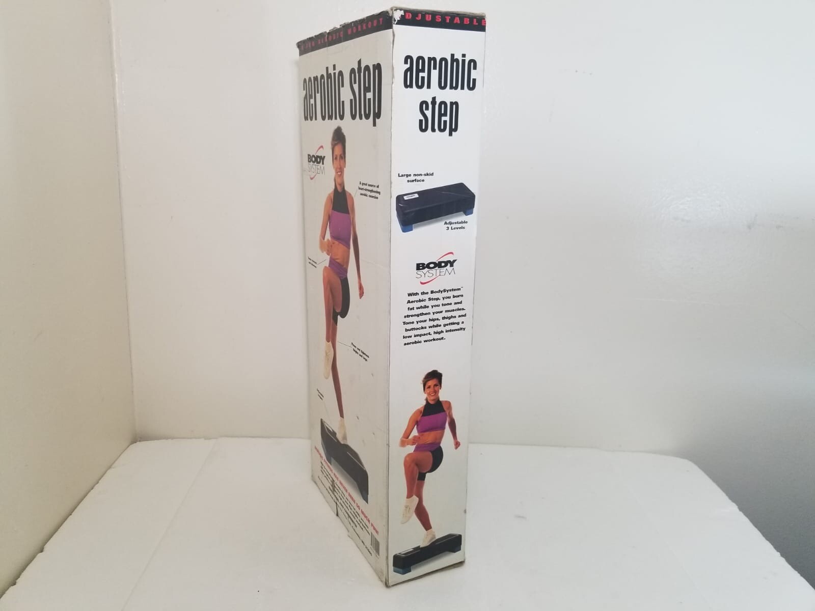 Step N' Shape Body Step Aerobic Exercise Stepper w/Riser -