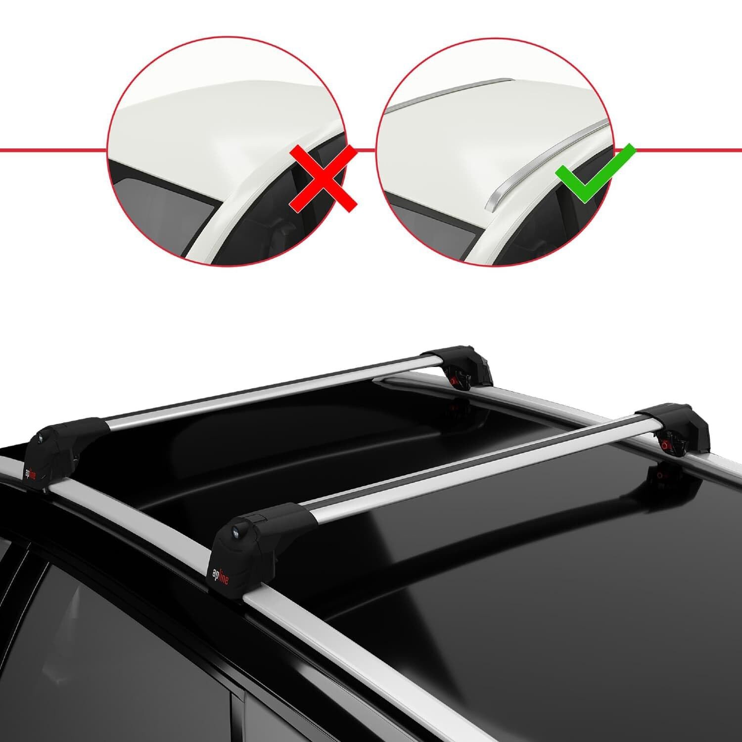 Compatible with Hyundai Santa Fe 4 (TM) 2019-2023 ACE-2 Car Roof Rack Cross Bar