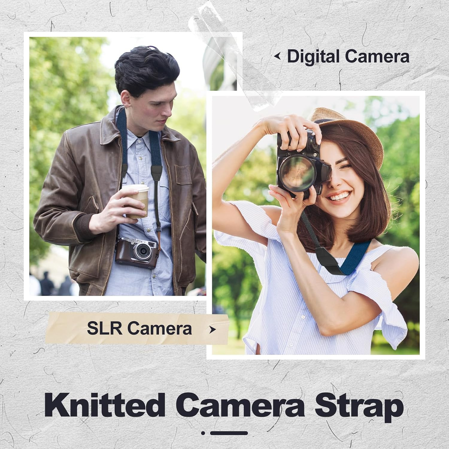 Universal Camera Strap - Camera Neck Strap, Adjustable Shoulder Straps Compatibl