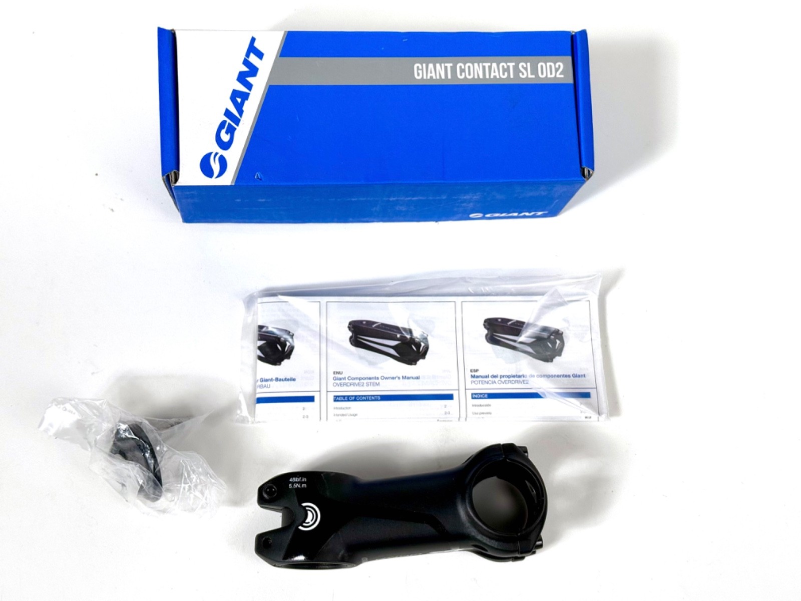 New Giant Contact SL OD2 Bike Stem 90mm 31.8mm Clamp 1-1/4” + 1-1/8"MTB Road XC