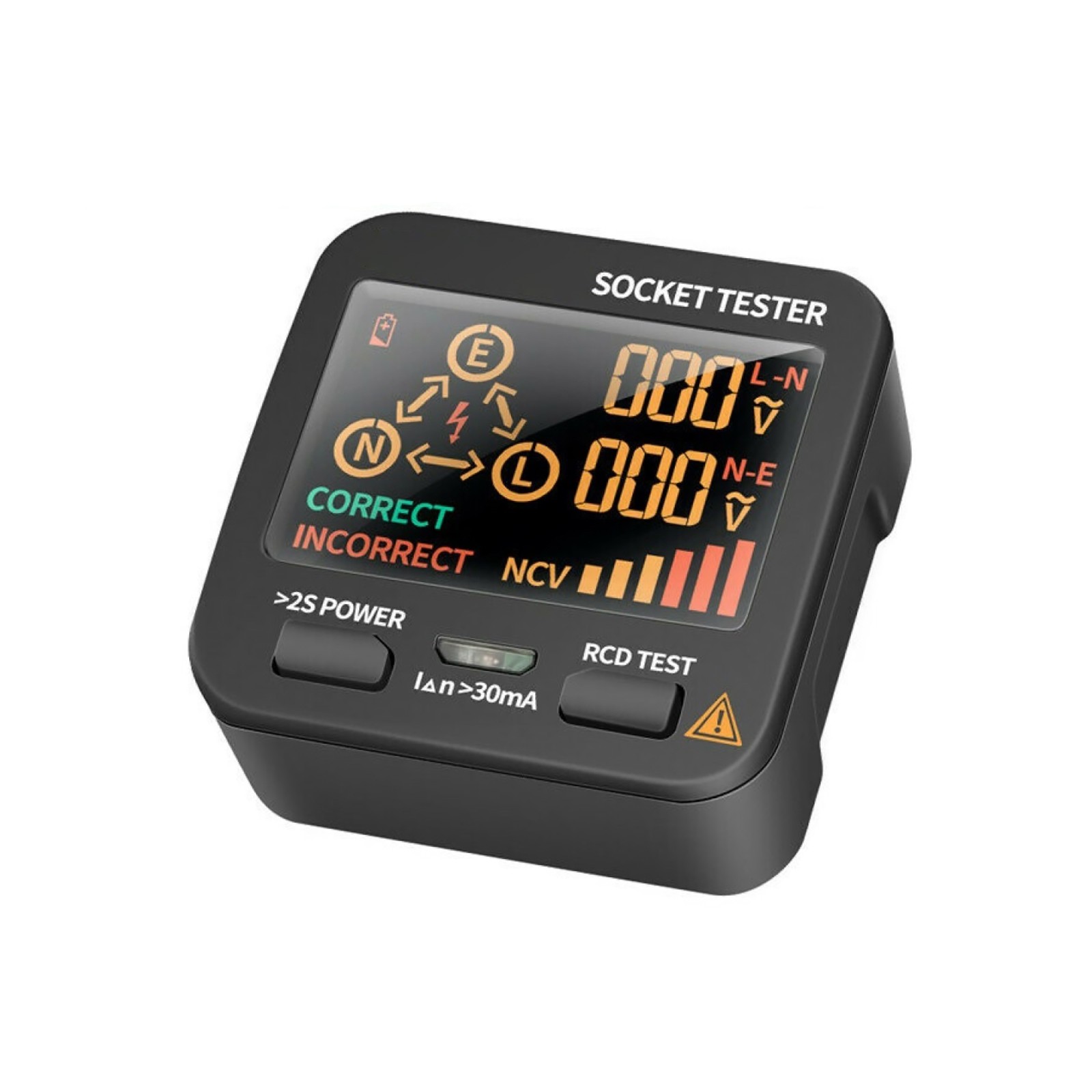 Black US Plug AC11 Socket Tester Digital Display Voltage Checker Detector Tool