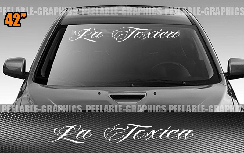La Toxica 42" Decal Car Truck SUV Sticker JDM Turbo Puerto Rico Boost Boricua