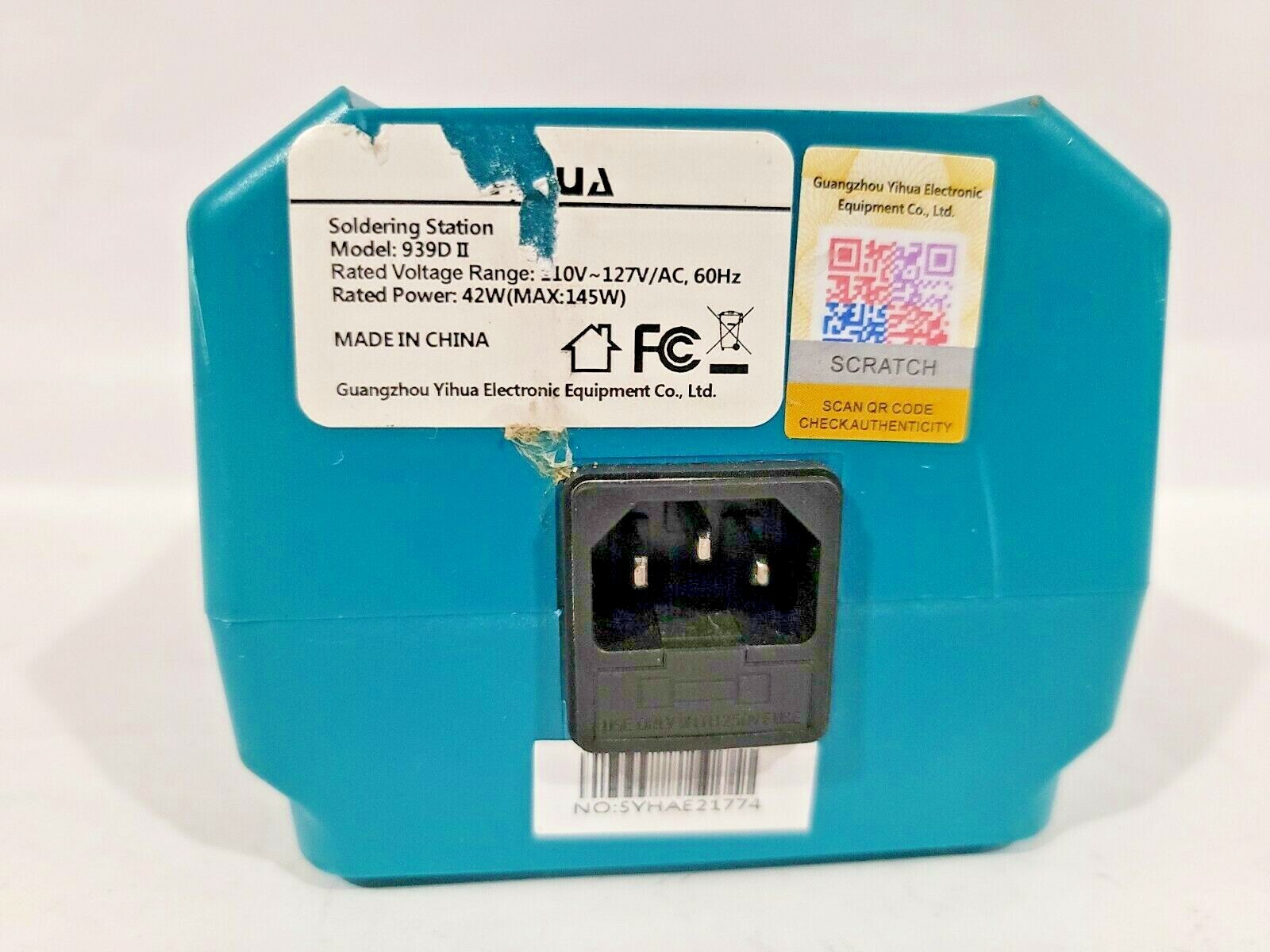 Soldering Station 939D 42W (missing parts)