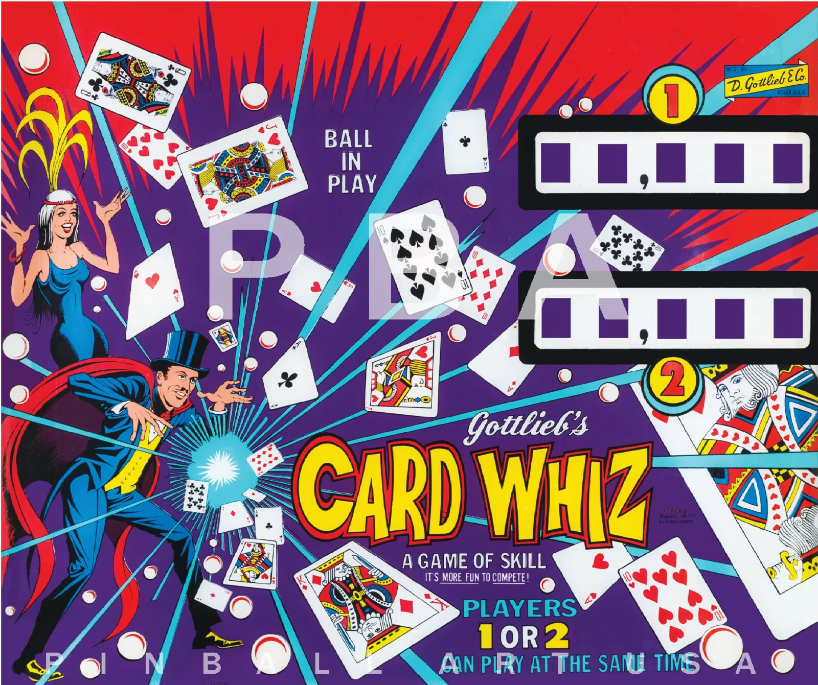 CARD WHIZ NON GHOSTING Lighting Kit custom SUPER BRIGHT PINBALL LED KIT