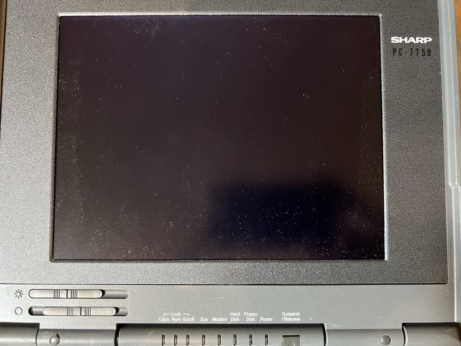 Vintage Sharp Personal Computer PC-7750 Luggable Laptop 9.5" Very Rare Untested