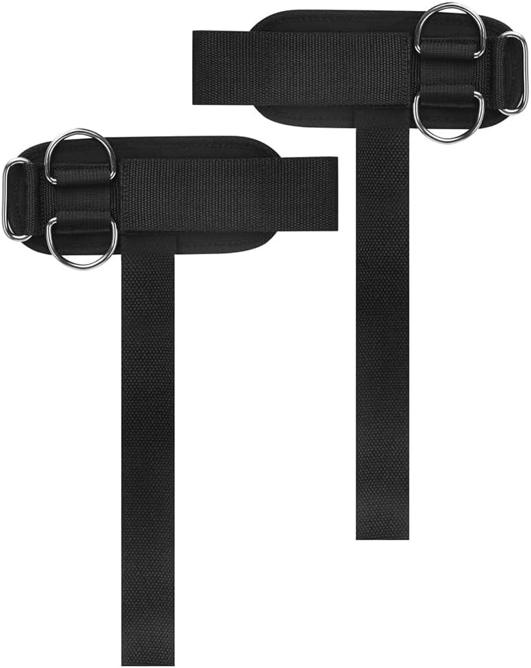 D Ring Cable Machine Straps for Weight Lifting - Perfect Gym Workout Accessories