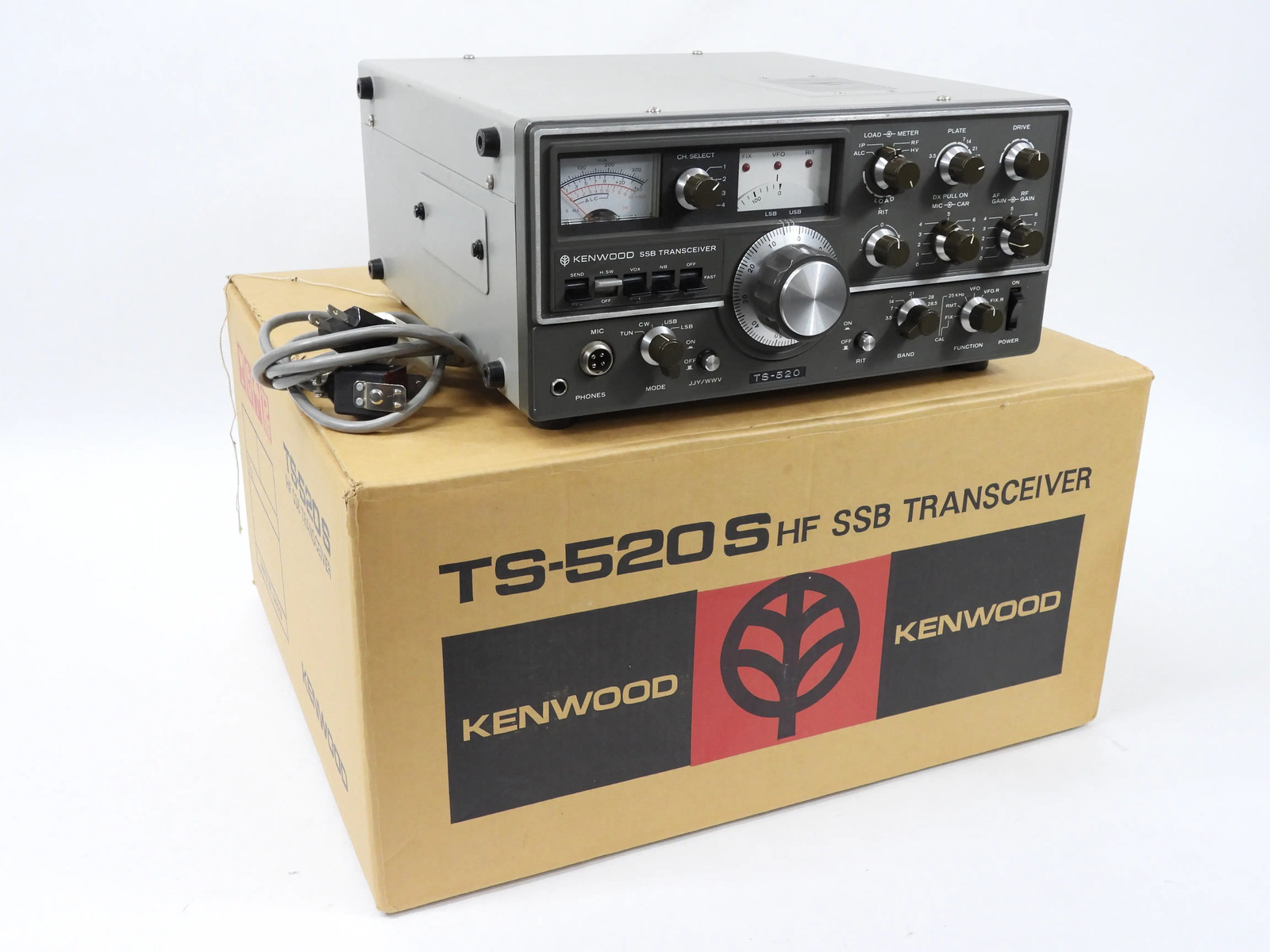 Kenwood TS-520 Vintage Ham Radio Tube Hybrid Transceiver + Filters (good TX/RX)