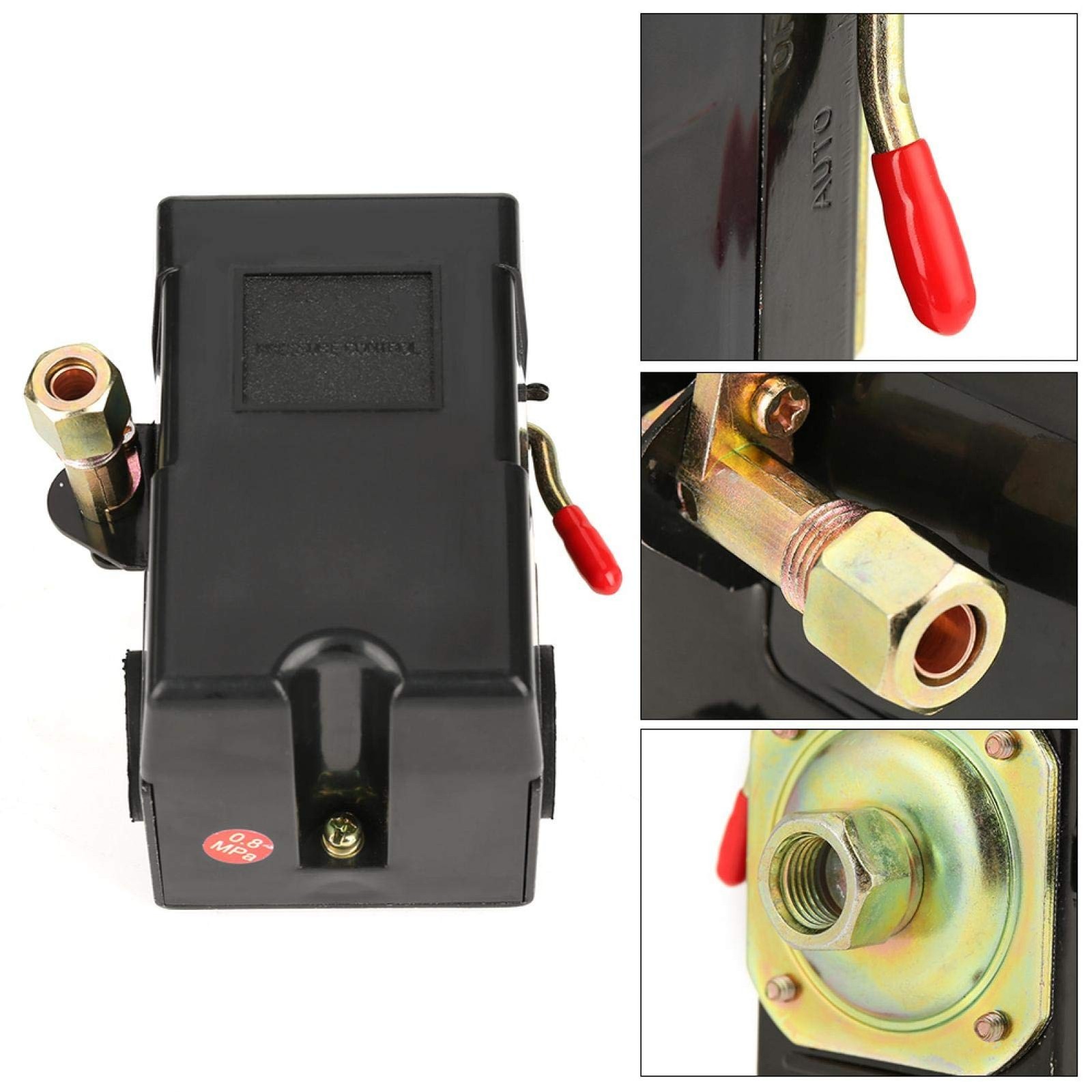 Air Compressor Switch, Universal Pressure Control Control Valve Switch 95-125...