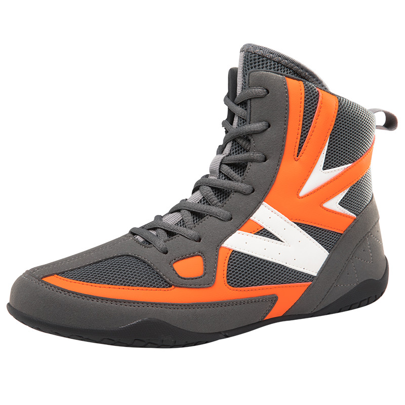 Genuine Wrestling Shoes Men's Professional Boxing Shoes Outsole Lace-Up Boots