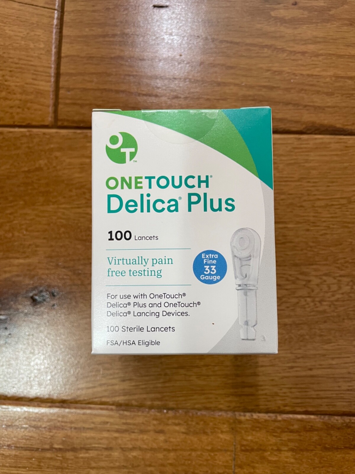 OneTouch Delica Extra Fine 33 Gauge Lancets 100ct x2