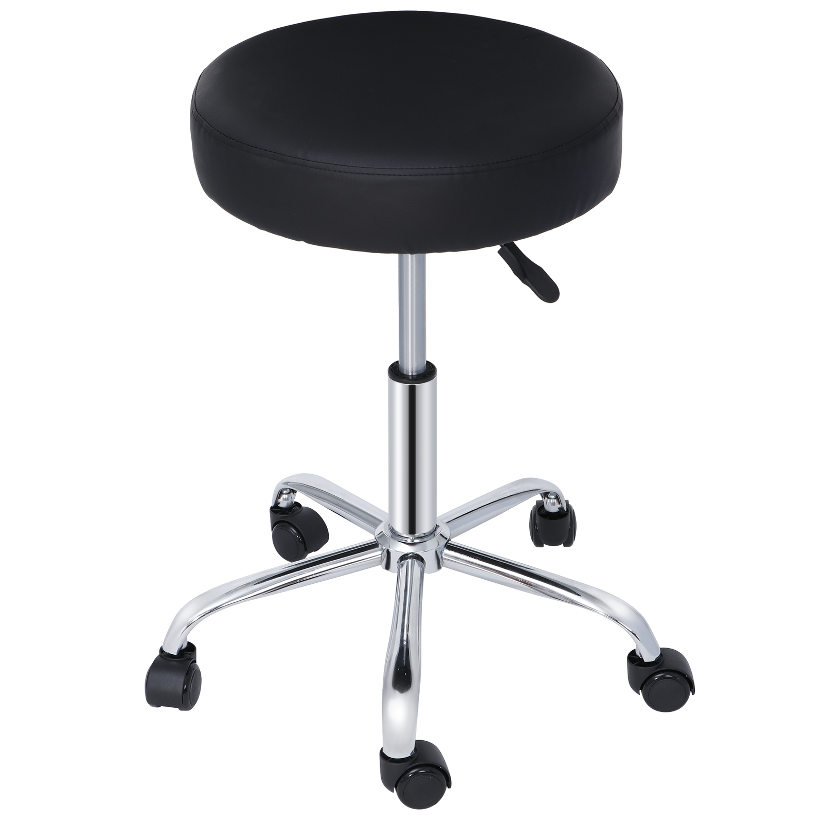 Adjustable Beauty Rolling Swivel Salon with PU Leather Medical Stool Chair Seat