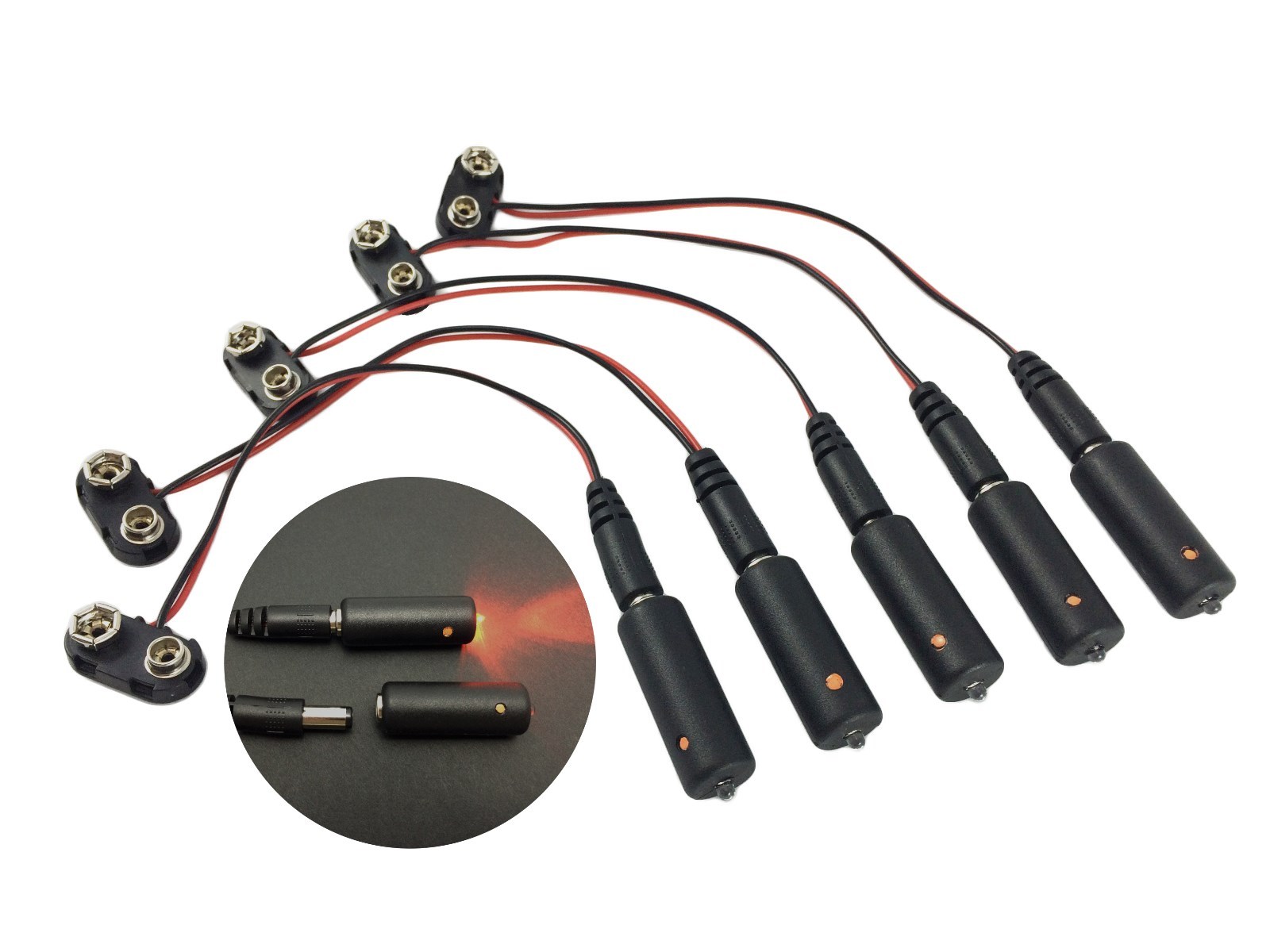 5 pack Micro Effects flame orange LED Light 9V props scenery MEL-P01-9V-5P