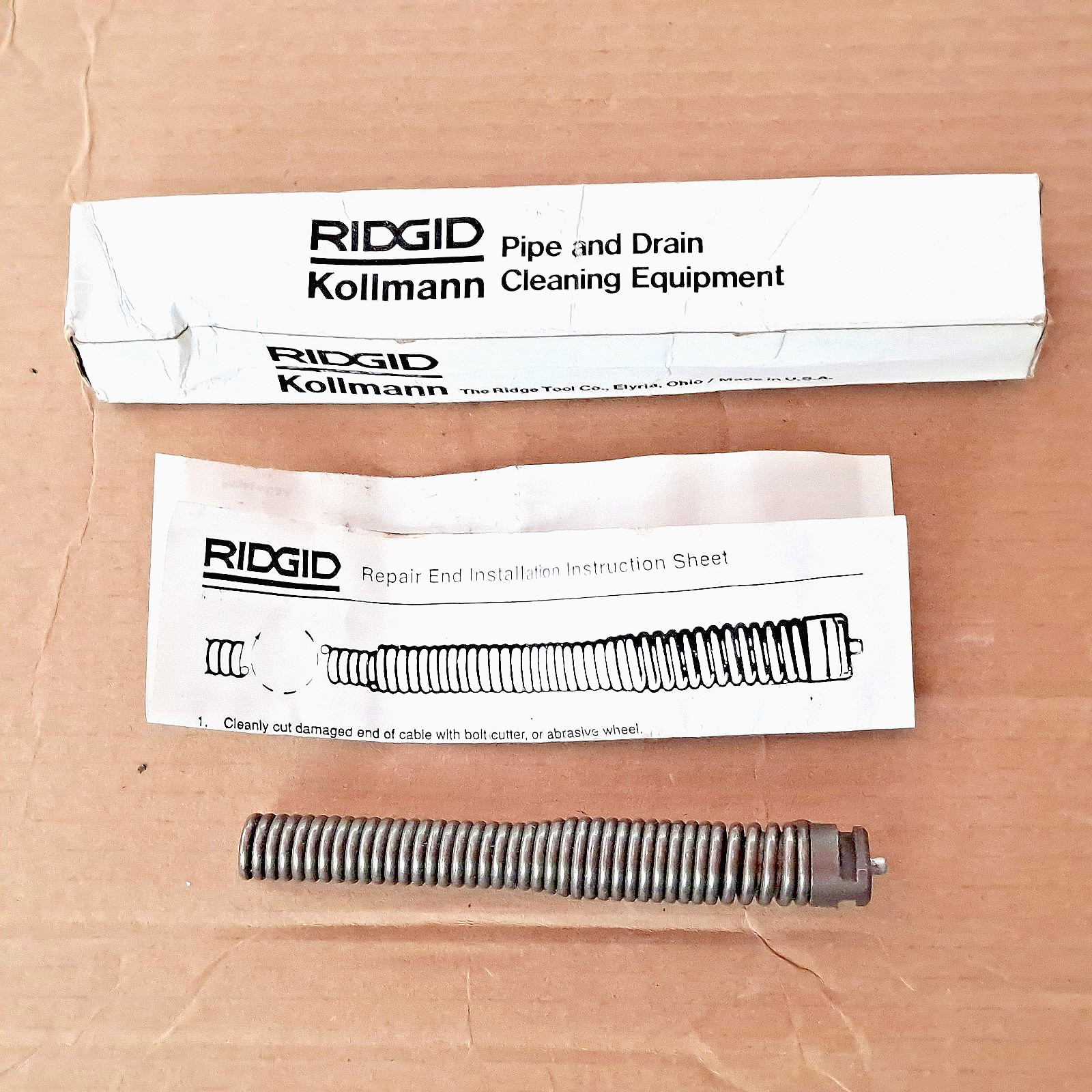 Ridgid 59917 T-121 Repair End B-8978 Fits 1/2" Drain Cable NEW NOS FREE SHIPPING