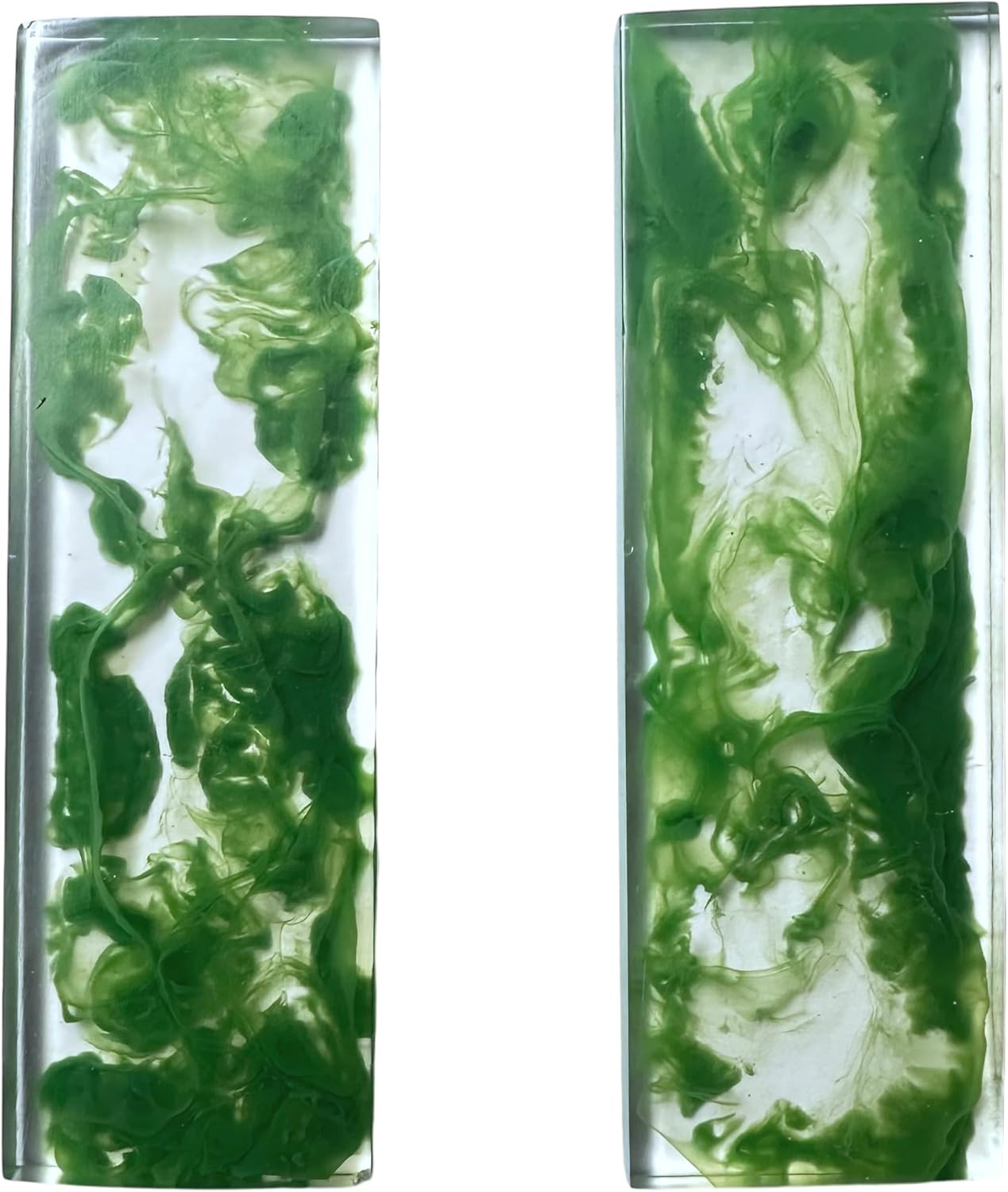 Transparent Knife Handle Blanks Arylic Set 5", Resin Handle Blanks Gun Grips Mat