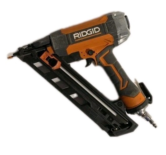 RIDGID Pneumatic 15-Gauge 2-1/2 in. Angled Finish Nailer. TESTED