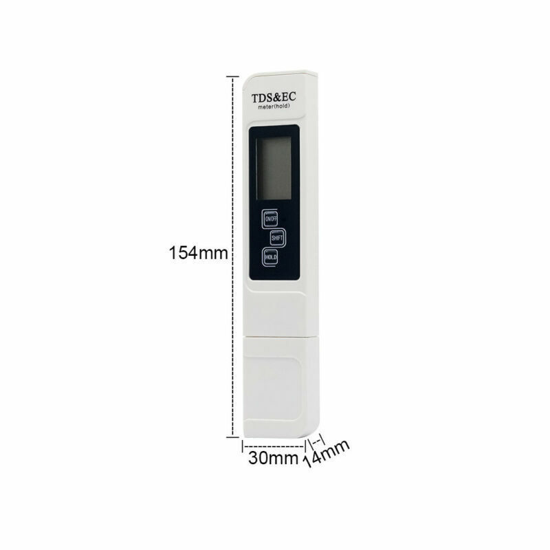TDS EC Detector Portable Pen Tester Digital Water Resist Meter Lab Test PH Meter
