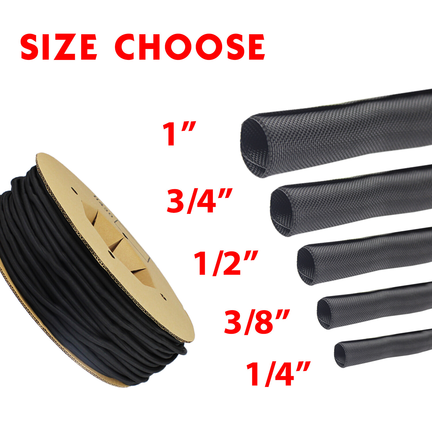 Cord Protector Wire Loom Tubing Cable Sleeve Split Harness Wrapping Lot