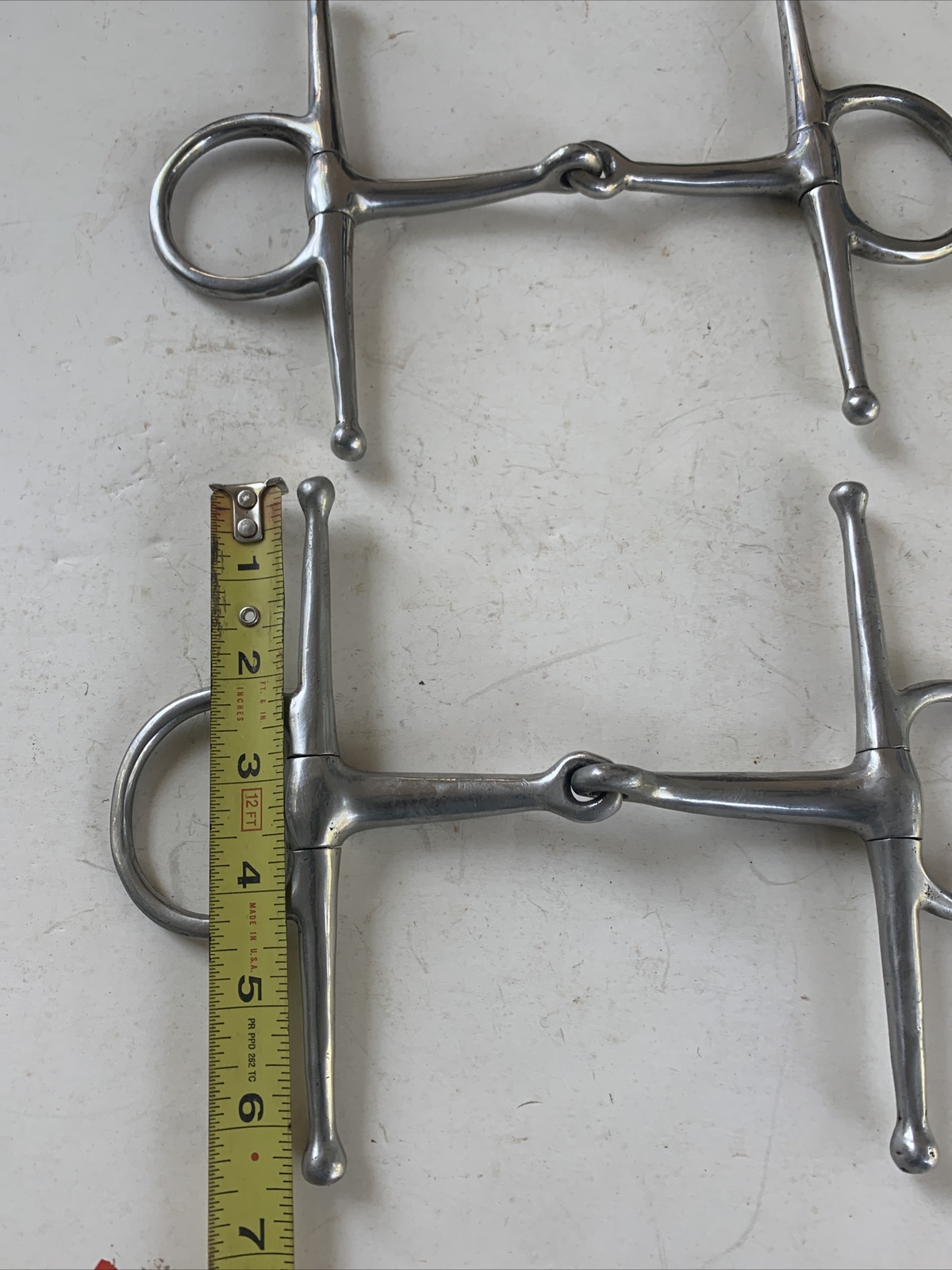 2 Full Cheek Stainless Steel Snaffle Bits Used (Storage10)