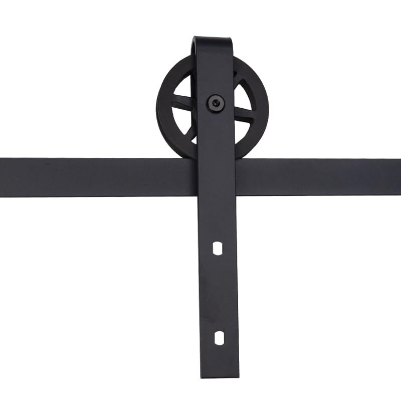 Modern Sliding Door Complete Set 200cm - Sliding Door System Complete - Black