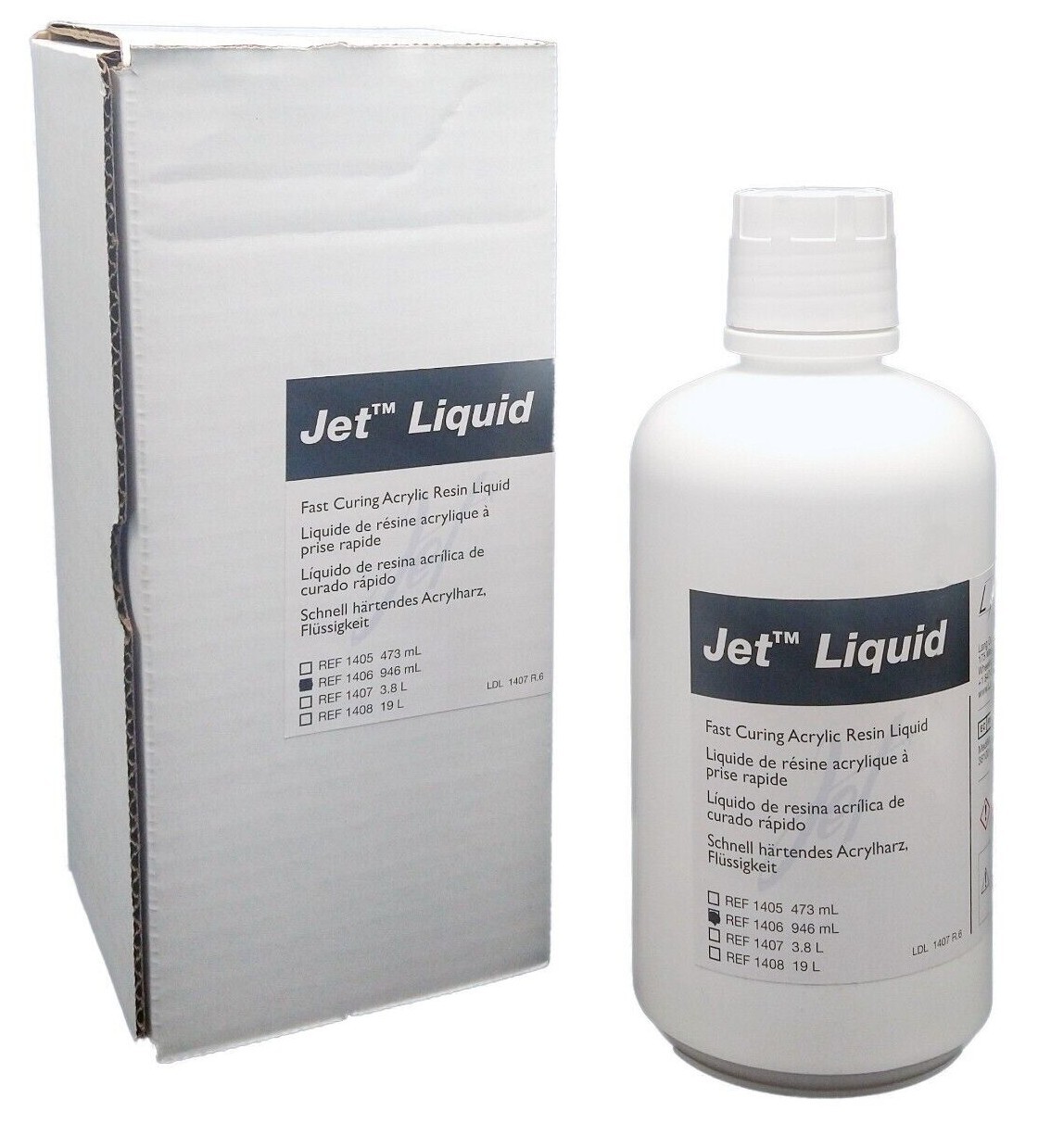 Lang Jet Denture Repair Acrylic Resin Liquid 946ml (32 oz) -