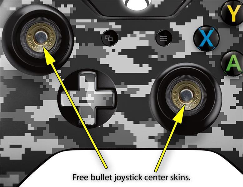 WraptorCamo Digital Camo Gray Skin for XBOX One Controller