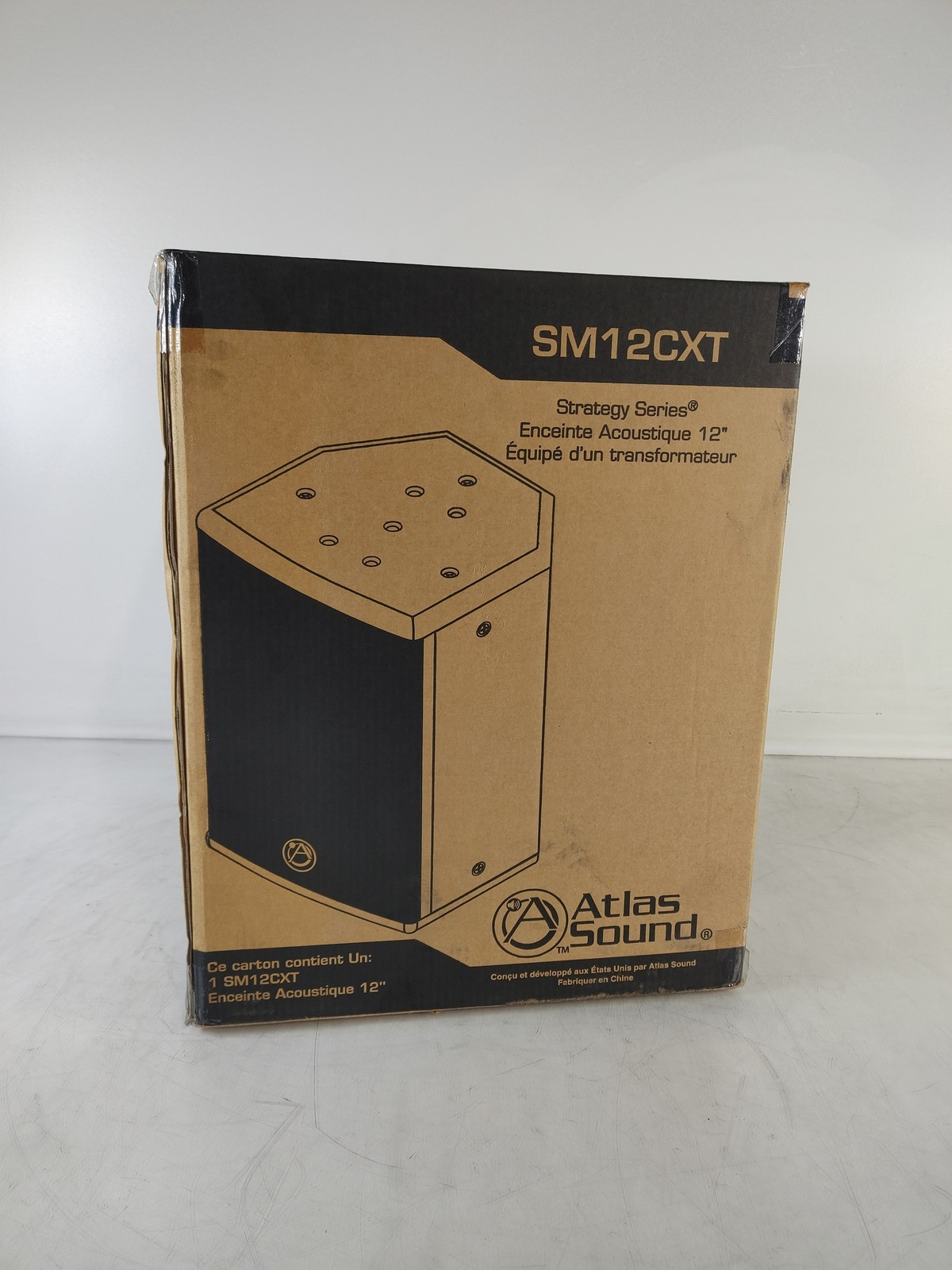 New Atlas Sound SM12CXT-B 70V Coax Surface Mount Speaker