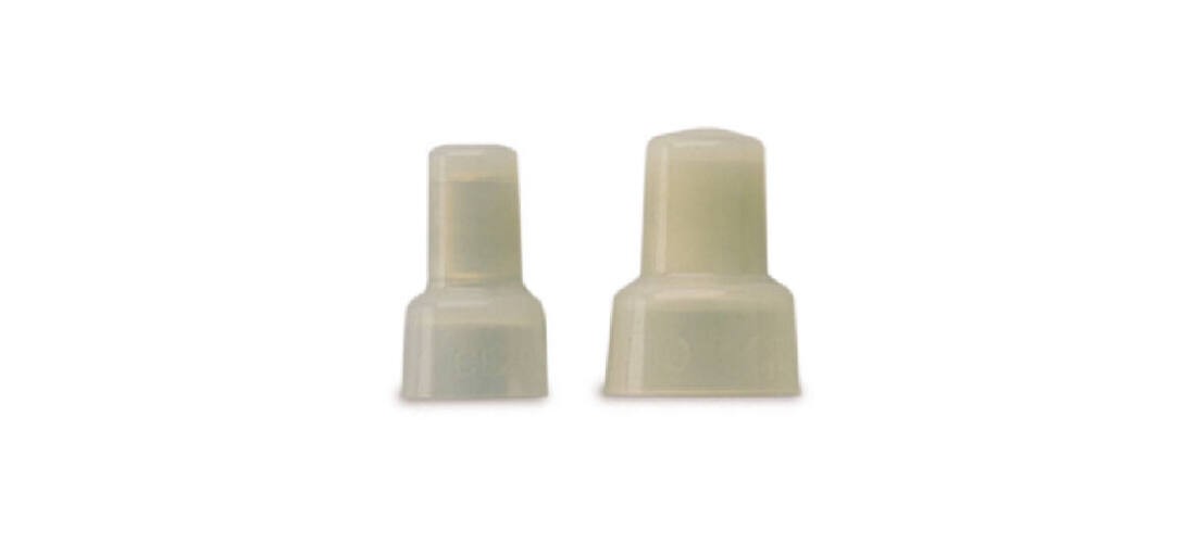 Crimp Connector, 22 to 14 AWG Wire, Copper Contact, Nylon Housing Material, Whit