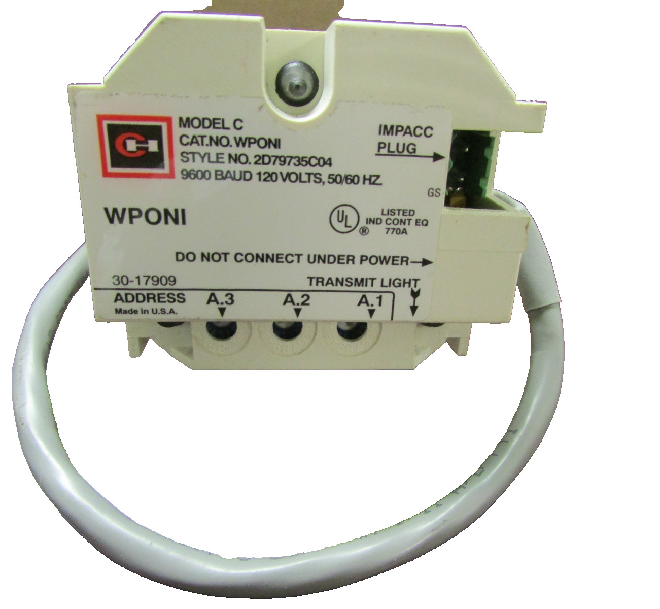 EATON Cutler Hammer WPONI ADVANTAGE  Interface Module Model C 2d79735CO4