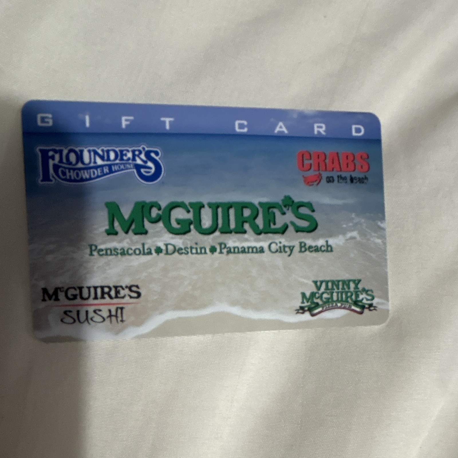 McGuire's Food & Beverage Gift Card - Valid in Pensacola, Destin, PCB