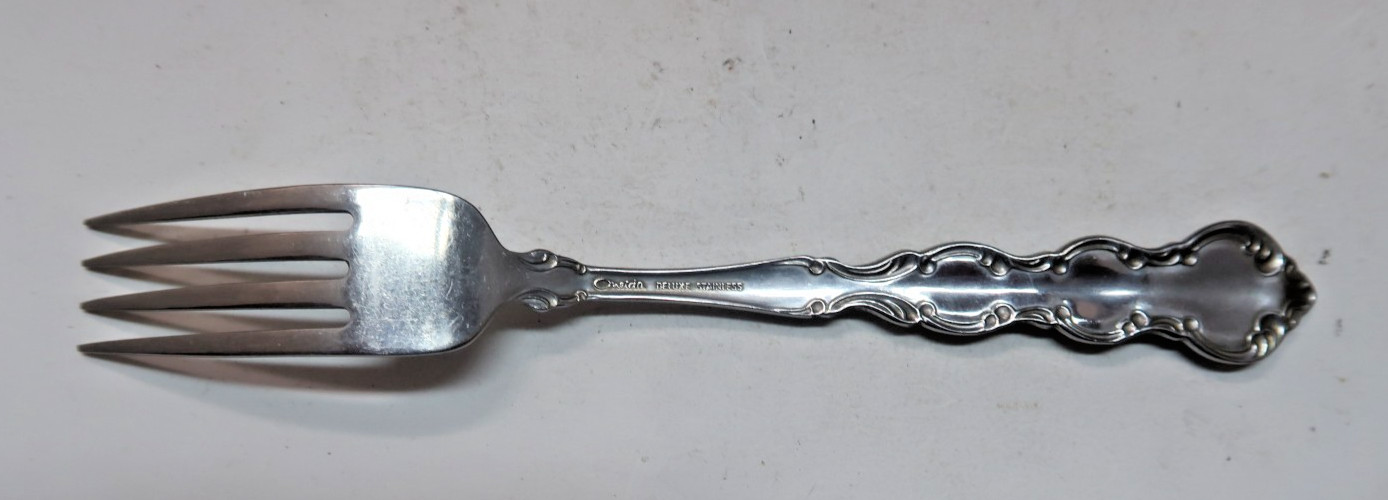 Oneida Deluxe Stainless Mozart 1 Dinner Fork 7 1/4"